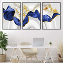 Quadro Stampa su Tela Flusso di blu - CupidoDesign