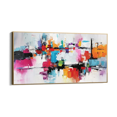 Quadro Stampa su Tela Flusso vivace - CupidoDesign