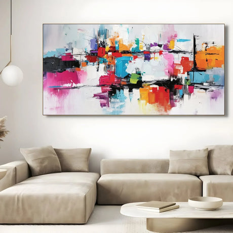 Quadro Stampa su Tela Flusso vivace - CupidoDesign