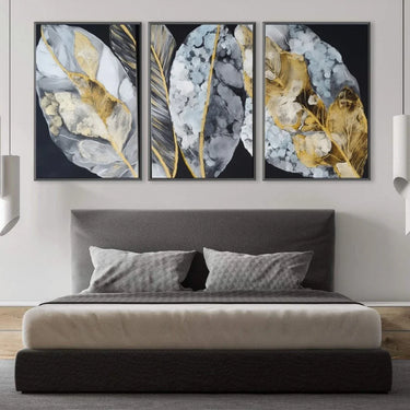 Quadro Stampa su Tela Foglie Luminose - CupidoDesign