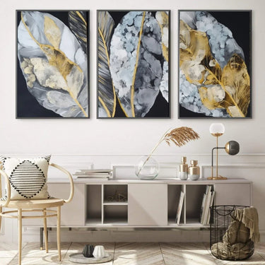Quadro Stampa su Tela Foglie Luminose - CupidoDesign