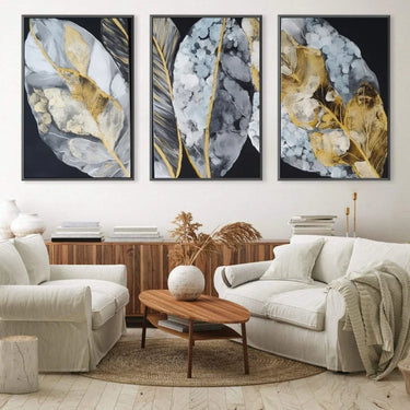 Quadro Stampa su Tela Foglie Luminose - CupidoDesign