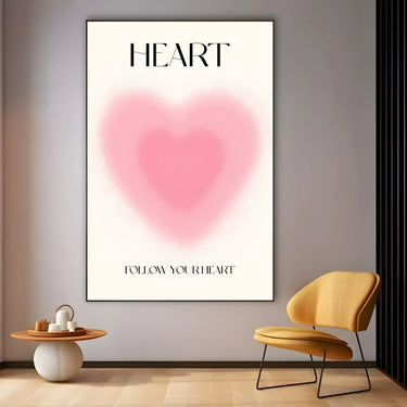 Quadro Stampa su Tela Follow your Heart - CupidoDesign