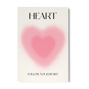 Quadro Stampa su Tela Follow your Heart - CupidoDesign