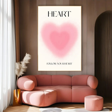 Quadro Stampa su Tela Follow your Heart - CupidoDesign