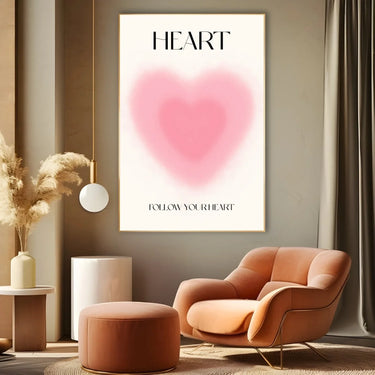 Quadro Stampa su Tela Follow your Heart - CupidoDesign