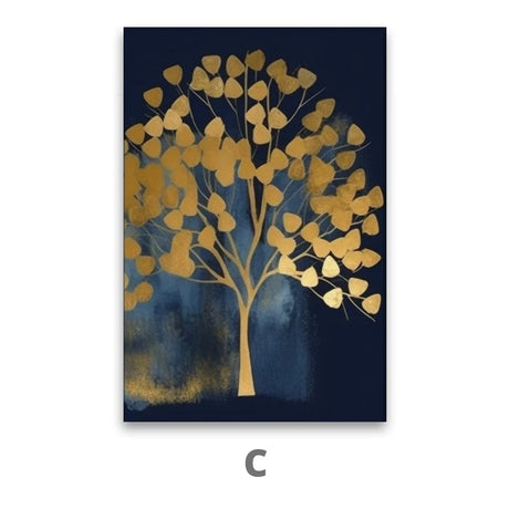 Quadro Stampa su Tela Foresta d'Oro - CupidoDesign
