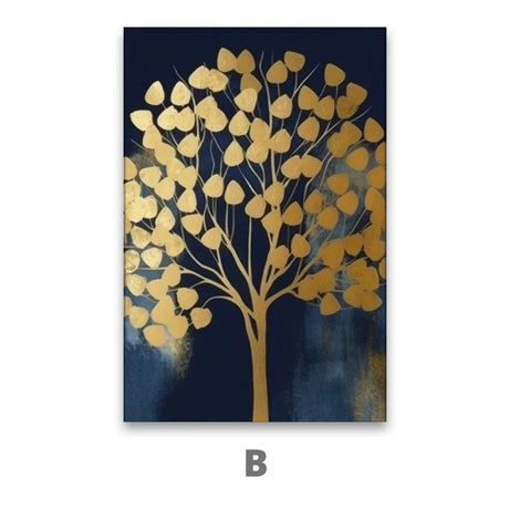 Quadro Stampa su Tela Foresta d'Oro - CupidoDesign