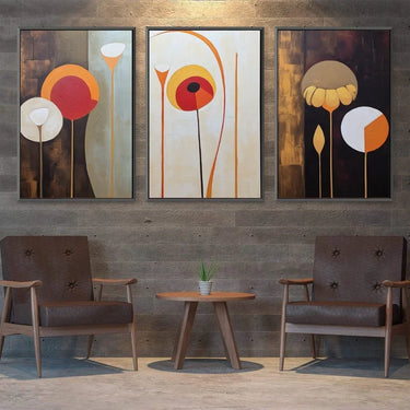 Quadro Stampa su Tela Forme floreali - CupidoDesign