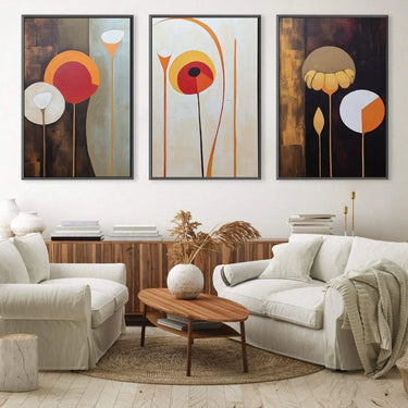 Quadro Stampa su Tela Forme floreali - CupidoDesign