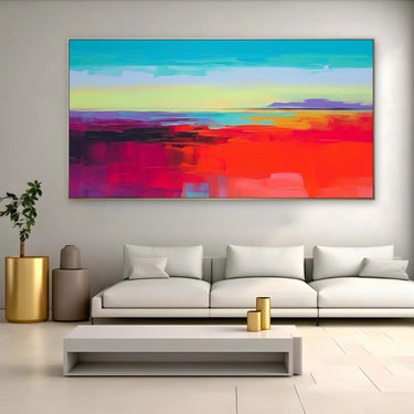 Quadro Stampa su Tela Frenesia Colorata - CupidoDesign