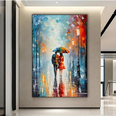 Quadro Stampa su Tela Fuga Verso il Giallo - CupidoDesign