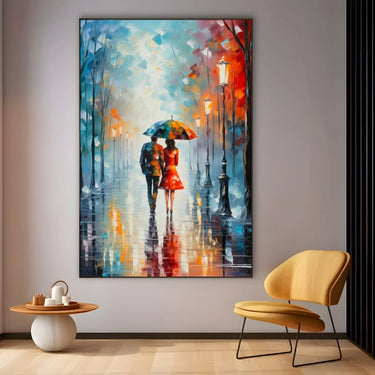 Quadro Stampa su Tela Fuga Verso il Giallo - CupidoDesign