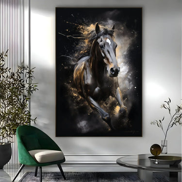Quadro Stampa su Tela Furia in movimento 70x100cm - CupidoDesign