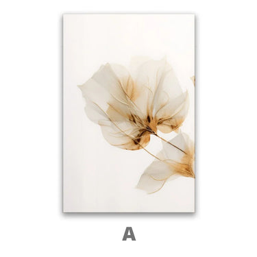 Quadro Stampa su Tela Gardenia dorata - CupidoDesign