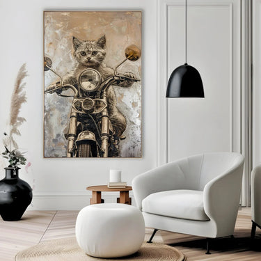 Quadro Stampa su Tela Gatto selvaggio - CupidoDesign