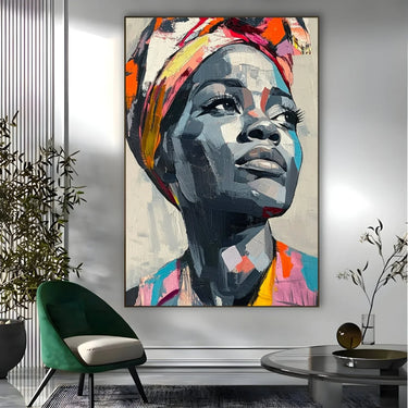 Quadro Stampa su Tela Geometria dello sguardo - CupidoDesign
