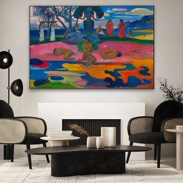 Quadro Stampa su Tela Giorno di dio, Paul Gaugin - CupidoDesign