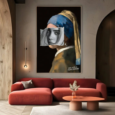 Quadro Stampa su Tela Girl With a Pearl Earring - CupidoDesign