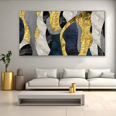 Quadro Stampa su Tela Gli Amanti Blu - CupidoDesign