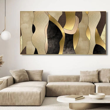 Quadro Stampa su Tela Gli Amanti Dorati - CupidoDesign