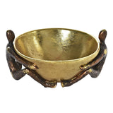 Golden bowl 23 x 20 x 12 cm