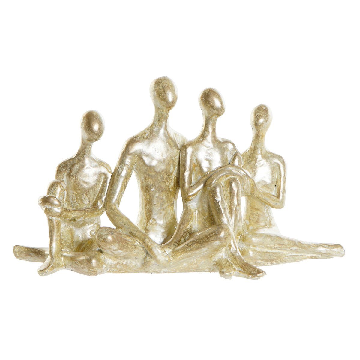 Goldene Familie 21 x 8 x 12 cm