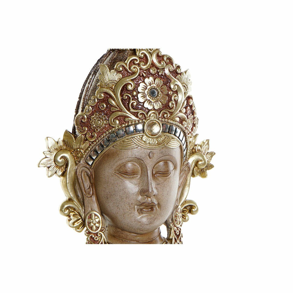 Tvár Buddha Golden Gems 15 x 7 x 38 cm