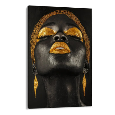 Quadro Stampa su Tela Golden Grace - CupidoDesign