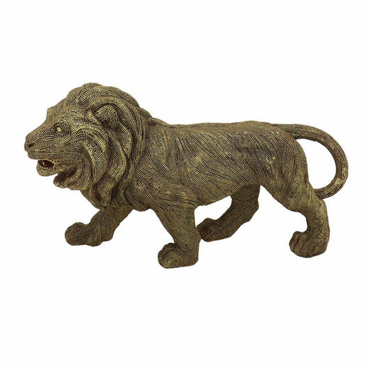 Lion brut doré 30 x 9,4 x 16,7 cm