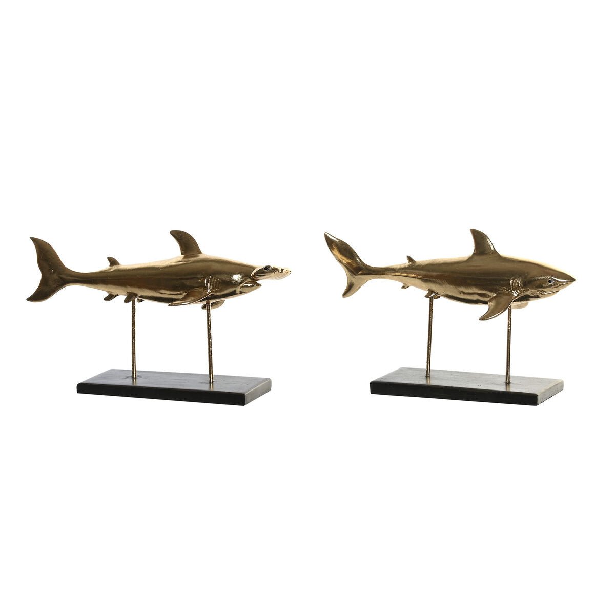 Requin doré 32 x 10,5 x 19,5 cm