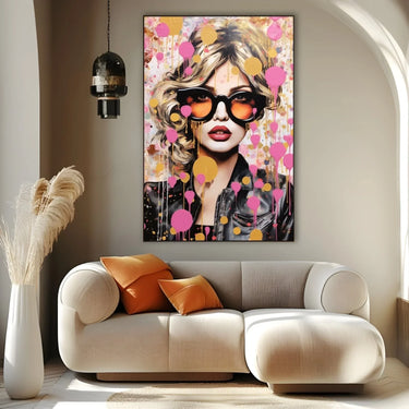 Quadro Stampa su Tela Graffiti alla Moda - CupidoDesign