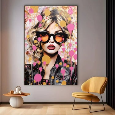 Quadro Stampa su Tela Graffiti alla Moda - CupidoDesign