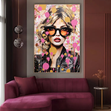 Quadro Stampa su Tela Graffiti alla Moda - CupidoDesign