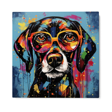 Quadro Stampa su Tela Graffiti Modern Dog - CupidoDesign