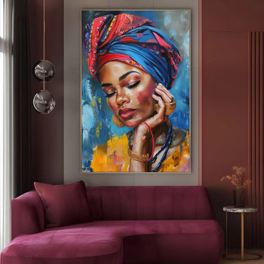Quadro Stampa su Tela Grazia Africana - CupidoDesign
