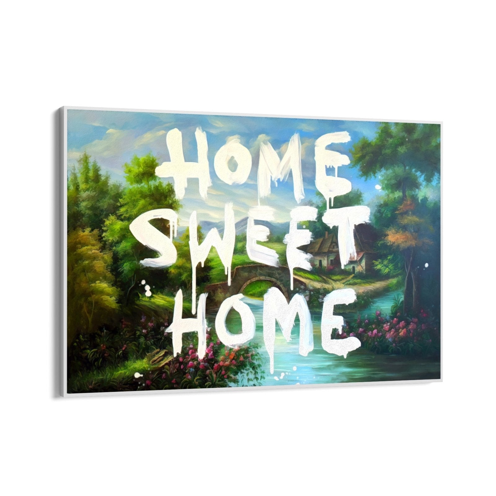 Painting Print on canvas - Home Sweet Home, Banksy