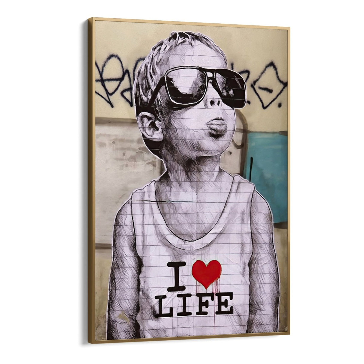 I love life, Banksy - CupidoDesign