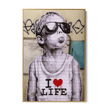 I love life, Banksy - CupidoDesign