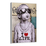 I love life, Banksy - CupidoDesign