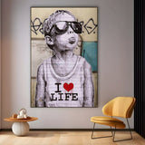 I love life, Banksy - CupidoDesign