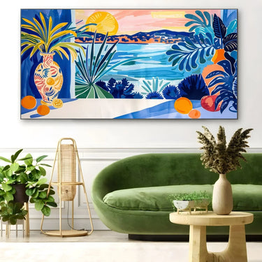 Quadro Stampa su Tela Tropicale Ibiza, Spagna - CupidoDesign