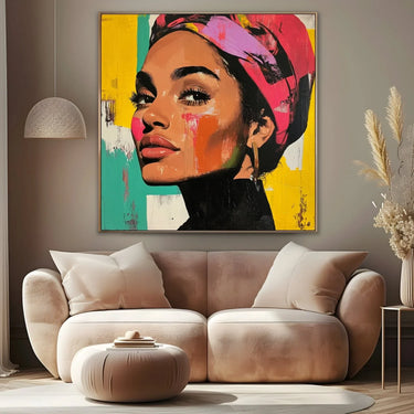 Quadro Stampa su Tela Il bacio dello sguardo - CupidoDesign