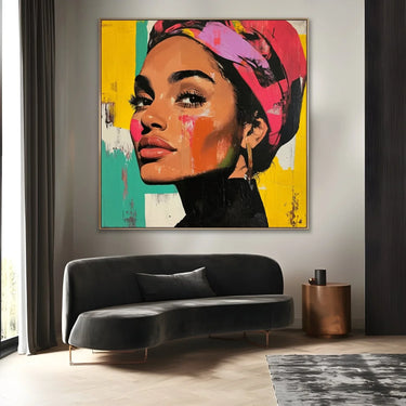 Quadro Stampa su Tela Il bacio dello sguardo - CupidoDesign