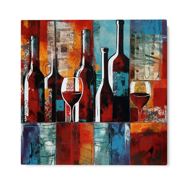 Quadro Stampa su Tela Il banco dei vini - CupidoDesign