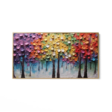 Quadro Stampa su Tela Il bosco colorato - CupidoDesign