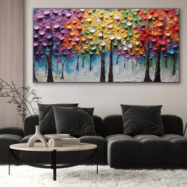 Quadro Stampa su Tela Il bosco colorato - CupidoDesign