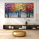 Quadro Stampa su Tela Il bosco colorato - CupidoDesign