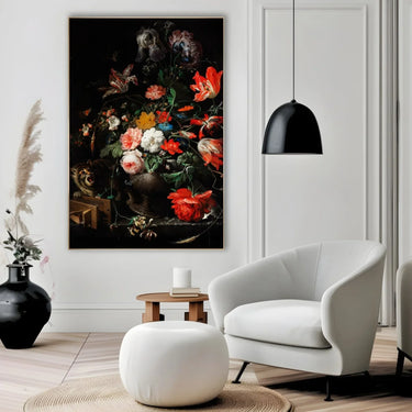 Quadro Stampa su Tela Il bouquet rovesciato, Abraham Mignon - CupidoDesign