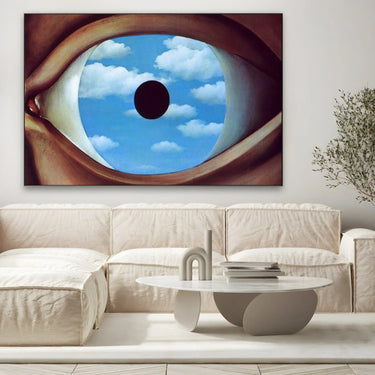 Quadro Stampa su Tela Il falso specchio, Rene Magritte - CupidoDesign